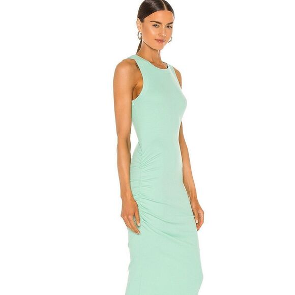 New. Michael Stars pale mint green midi dress with slit. Normally $119 - Picture 9 of 11